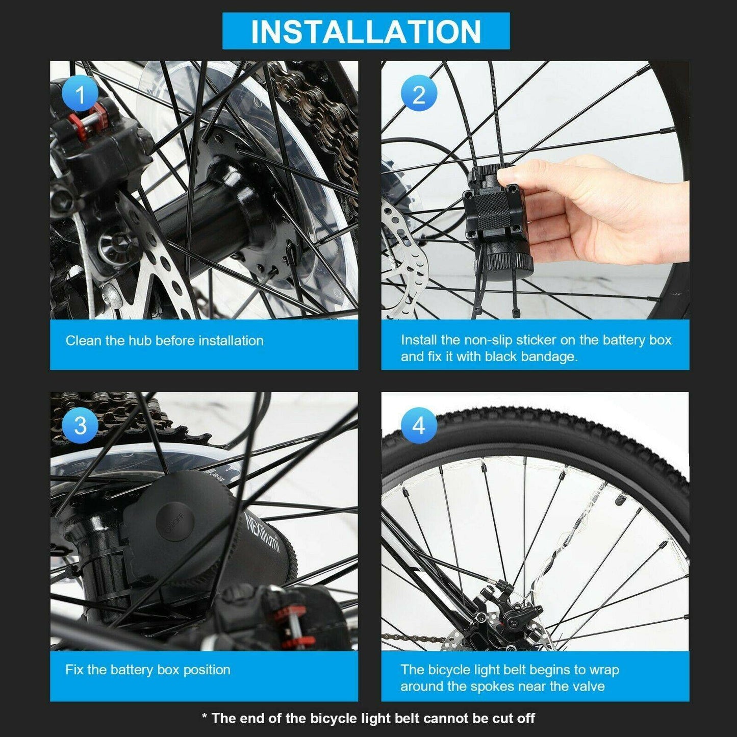 LED Bicycle Wheel Light with 7 Colours