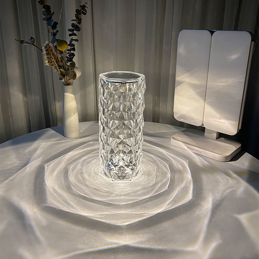 Nordic Crystal USB Lamp Bedroom Touch swich color