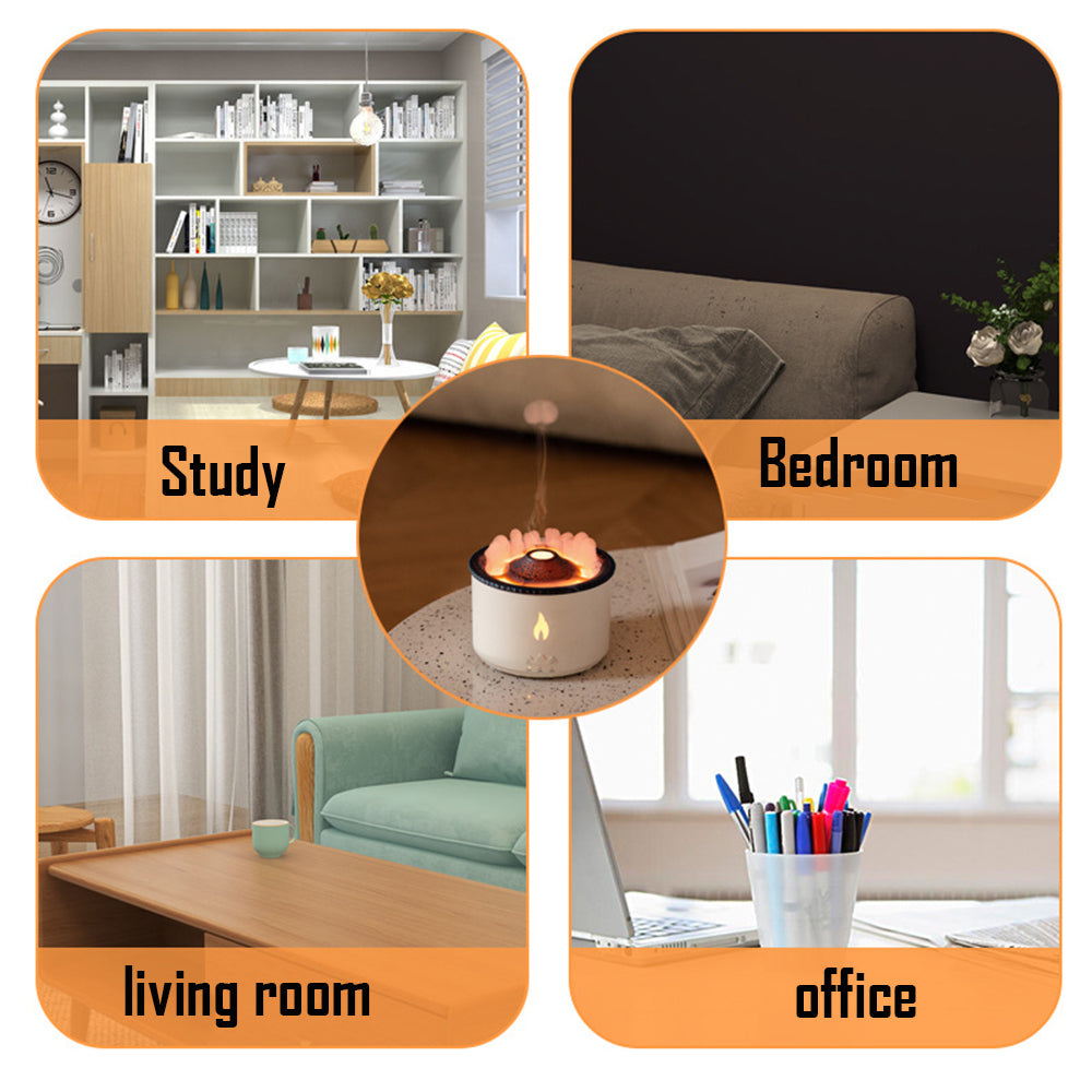 Volcano Spray Jellyfish Air Flame Humidifier