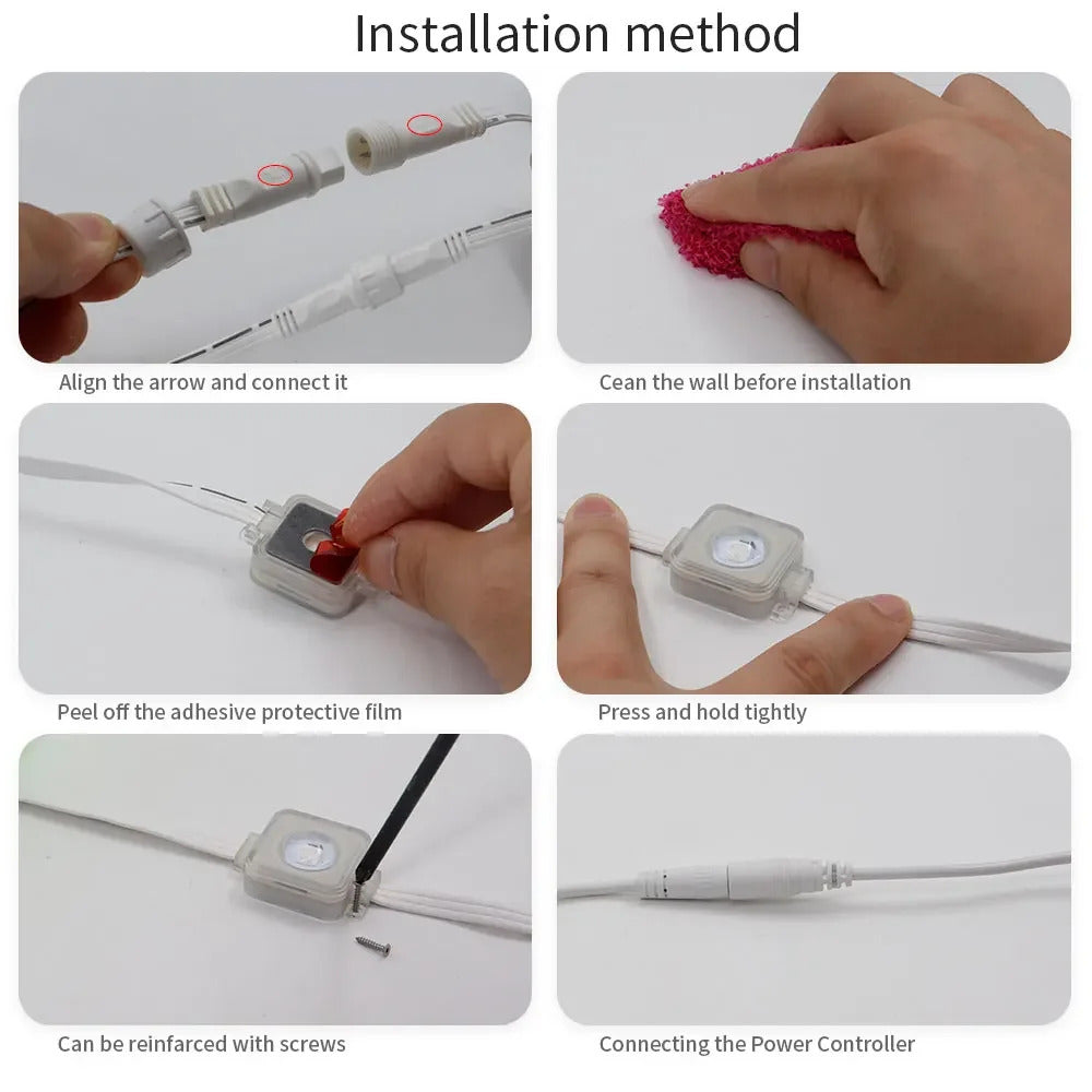 Christmas Decor Smart LED RemoteControl Outdoor RGBIC WIFI Strip Light