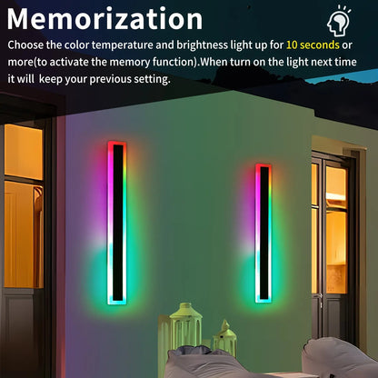 Modern Dimmable RGB LED Wall Light