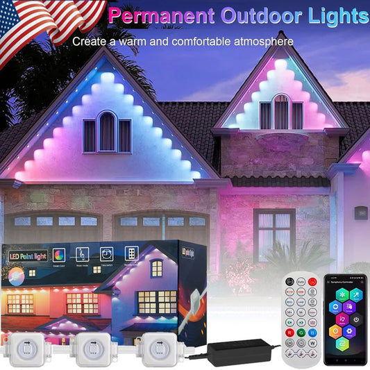 Christmas Decor Smart LED RemoteControl Outdoor RGBIC WIFI Strip Light