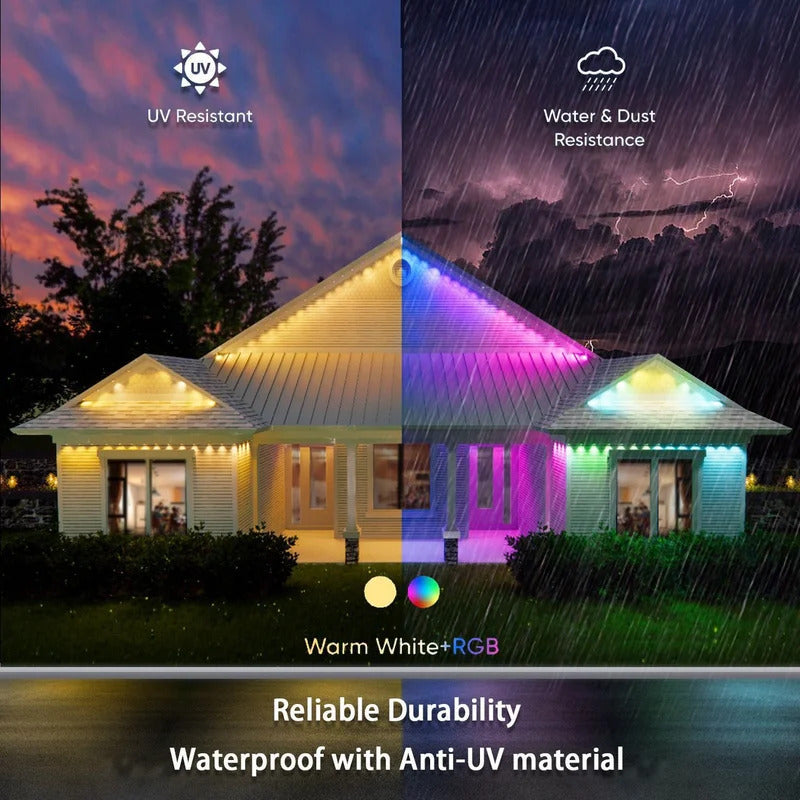 Christmas Decor Smart LED RemoteControl Outdoor RGBIC WIFI Strip Light