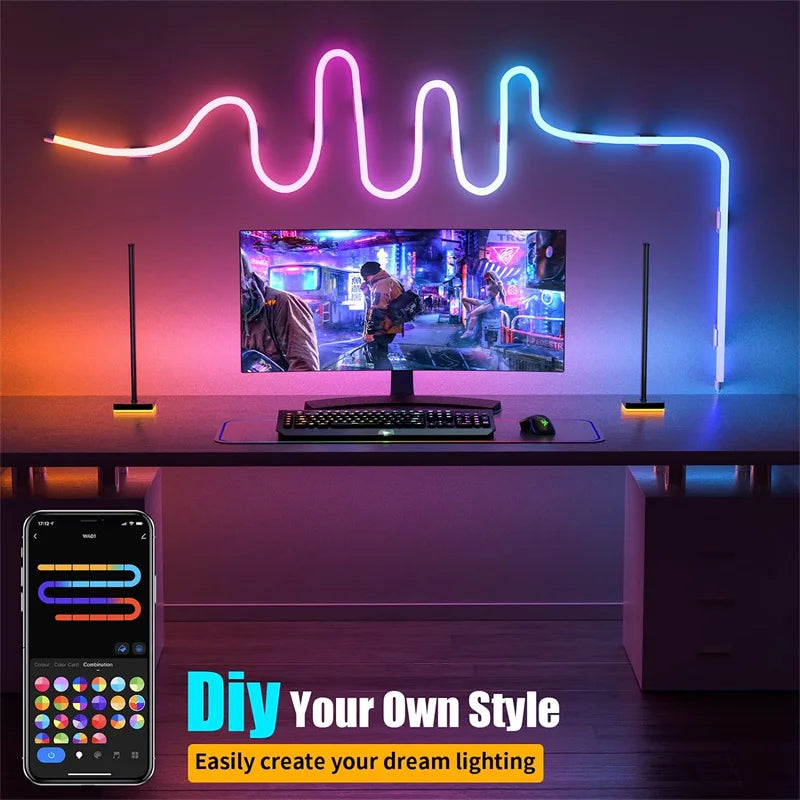 Neon LED Strip Lights with Music Sync