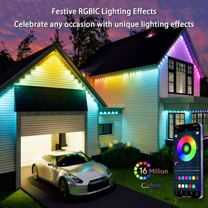 Christmas Decor Smart LED RemoteControl Outdoor RGBIC WIFI Strip Light