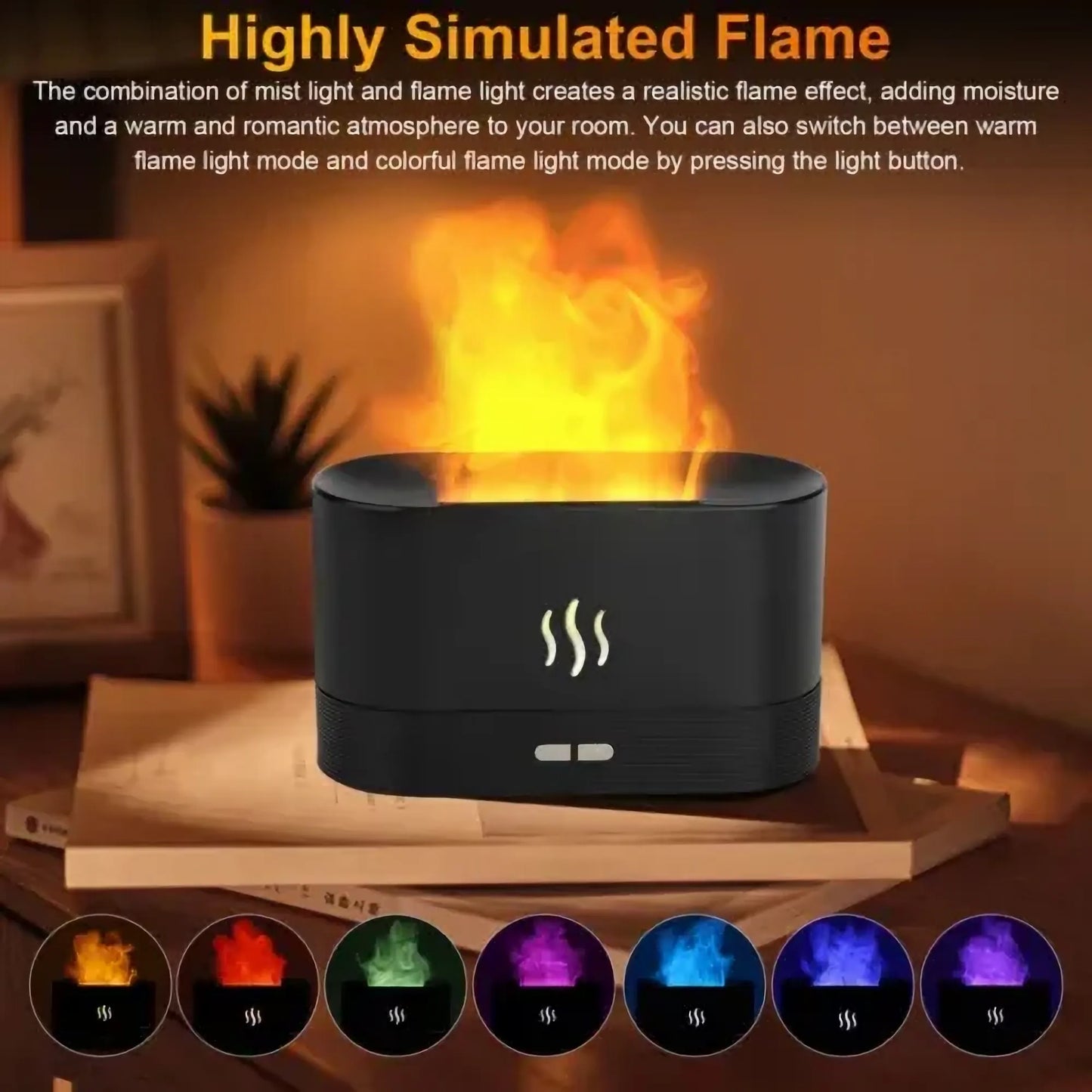 Ultrasonic Flame Humidifier