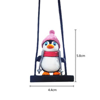Swing Sled Penguin Car Pendant